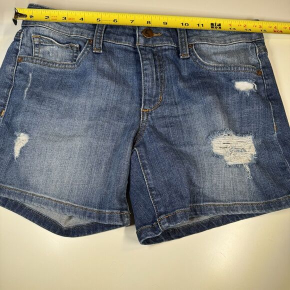 Joe’s Jeans Womens Denim Shorts Blue Mid Rise MaryLee Distressed 5" Inseam Sz 26 - Picture 8 of 10